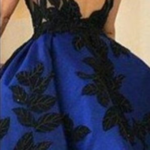 Black Applique Homecoming Dress,knee Length..