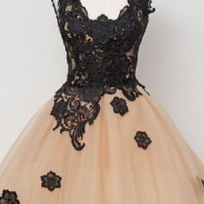 Off Shoulder Black Lace Homecoming Dresses, Sexy..