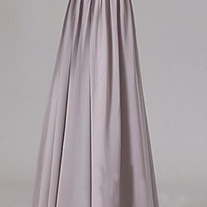 Empire Grey Chiffon Prom Dresses Sweetheart Neck..