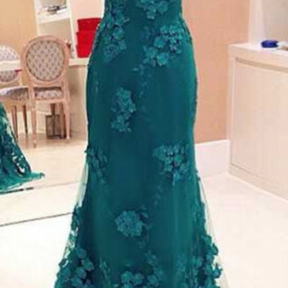 See-through Prom Dresses Online, Backless Mermaid..