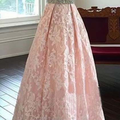 Sweetheart Neck Long Lace Prom Dresses With..