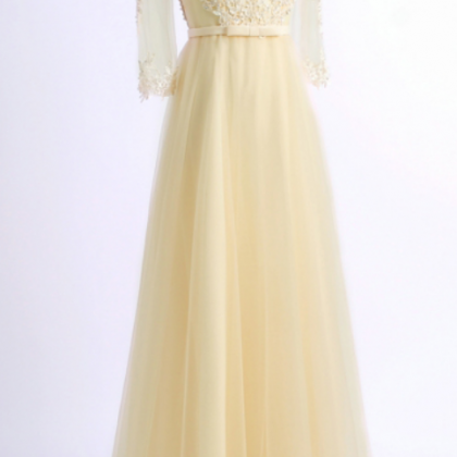 Long Bridesmaid Dress, V-neck Bridesmaid Dress,..