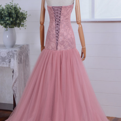 Long Elegant Lace Evening Party Dress 2017 Prom..