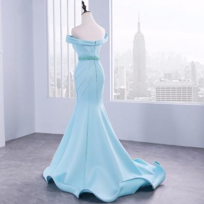 Sexy Mermaid Long Prom Dress, With Beading Luxury..