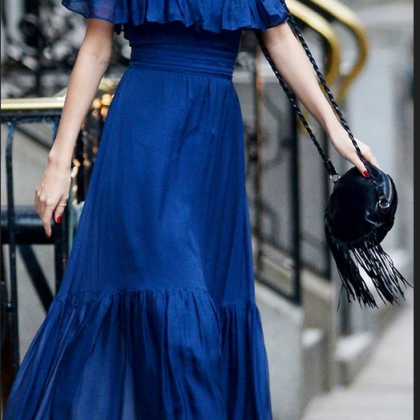 Royal Blue Prom Dress,fashion Prom Dress,sexy..