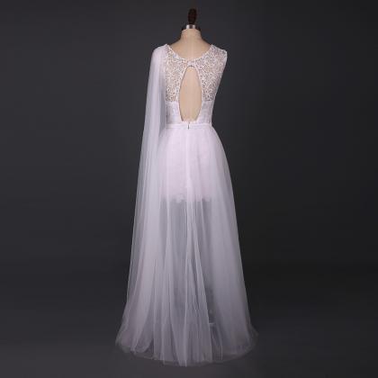 Long Wedding Dress, Lace Wedding Dress, Mermaid..