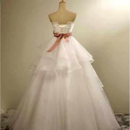 Spring Bridal Wedding Dresses Romantic Princess..
