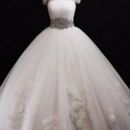 Ball Gown Wedding Dress Corset Swee..