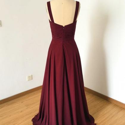 Bridesmaid Dresses,evening Dress,burgundy..