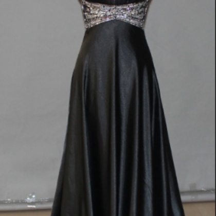 Black Prom Dresses,backless Prom Dress,organza..