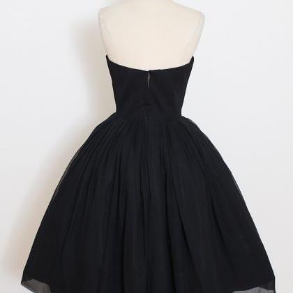 A-line/column Black Homecoming Dresses Lace-up..