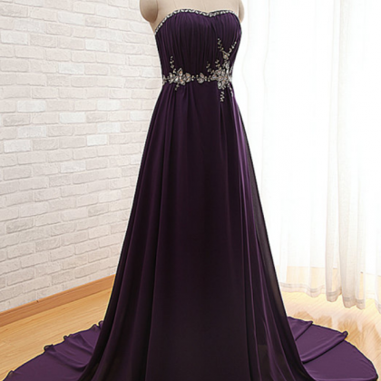Prom Dress,dark Purple Prom Dress,sexy Prom..