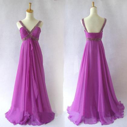 Prom Dresses,purple Prom Dresses,long Prom..