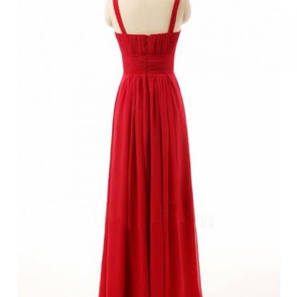 Prom Dress,prom Dresses ,red Prom Dress,v Neck..