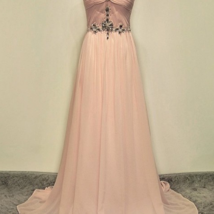 Simple Prom Dresses,blush Pink Evening..