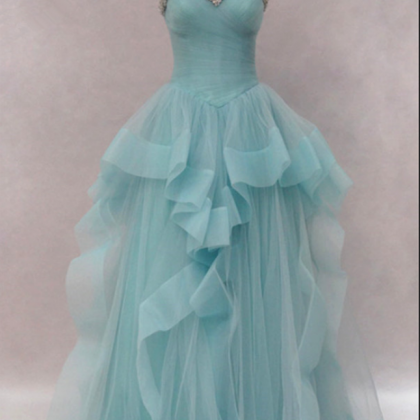 Prom Dresses,tulle Evening Gowns,modest Prom..