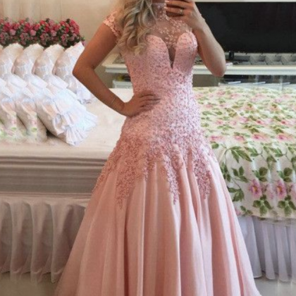 Sexy Evening Dress,pink Prom Dress,mermaid Formal..