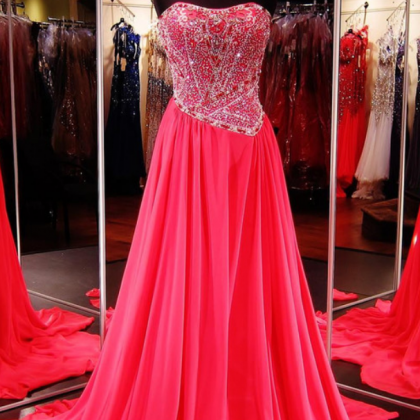 Pink Prom Dress,senior Prom Dress, Prom..