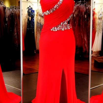 Red Prom Dress,senior Prom Dress, Prom Gown,sexy..
