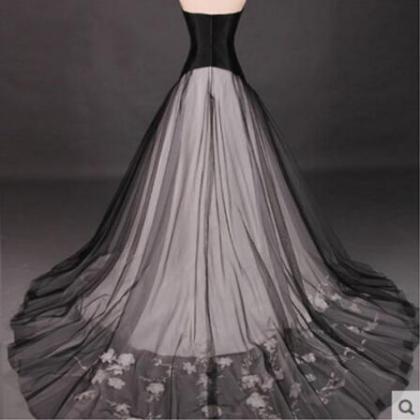 Fashion Black Wedding Dress Quinceanera Pageant..