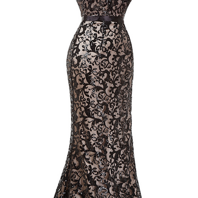 Black Prom Dresses Lace Gown Kate Kasin V Neck..