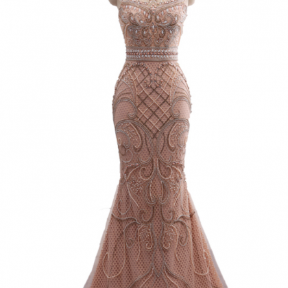 Prom Dresses ,champagne Color Party Occasion..