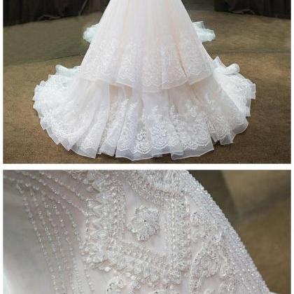 Luxury Mermaid Wedding Dress With Crystals And..