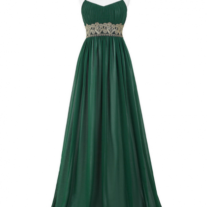 Real Photos Green Prom Dresses Long Party Dress..