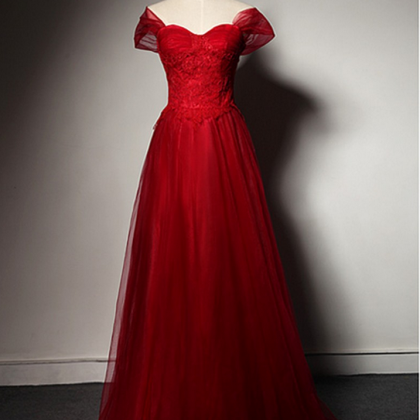 Evening Dress,prom Dress,,red Evening Dress,tulle Evening Dress,sexy