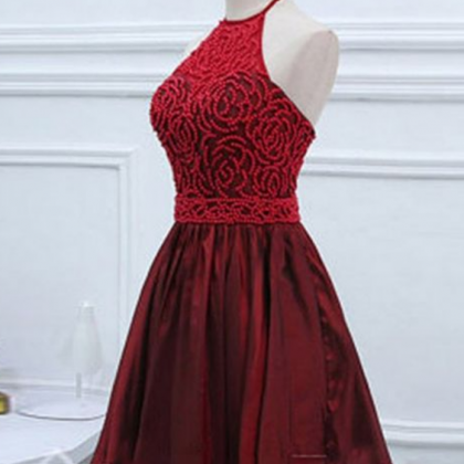 Burgundy Homecoming Dress,tulle Homecoming..