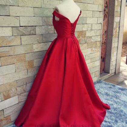 Red Carpet Long Prom Gowns With Belt Sexy V Neck..