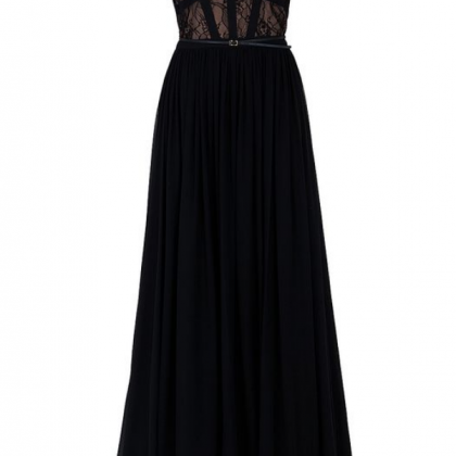 Prom Dress,black Prom Dress, Long Evening..