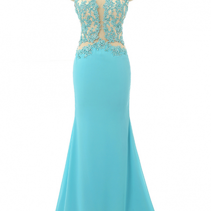 Turquoise Party Dress,Mermaid Eveni..