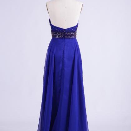 Evening's Lofty Long Gown Halter Blue..