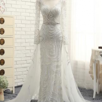 2016 Real Image Luxury Bridal Gown Mermaid Wedding..