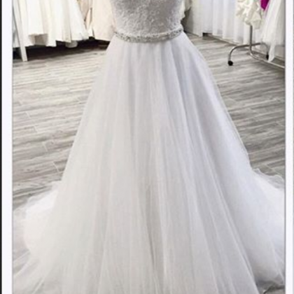 Wedding Dress ，a-line Wedding Dress White..