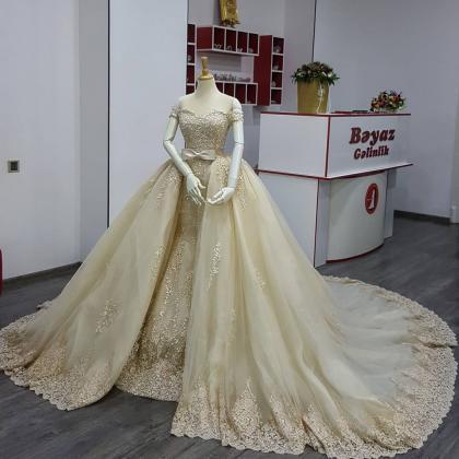 Vestido De Novia Wedding Dress,,embroidery Lace..
