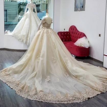 Vestido De Novia Wedding Dress,,embroidery Lace..