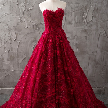 Wedding Dresses ,burgundy Wedding Dress,lace..