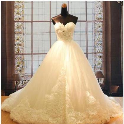 Classy Real Images Wedding Dresses A-line..