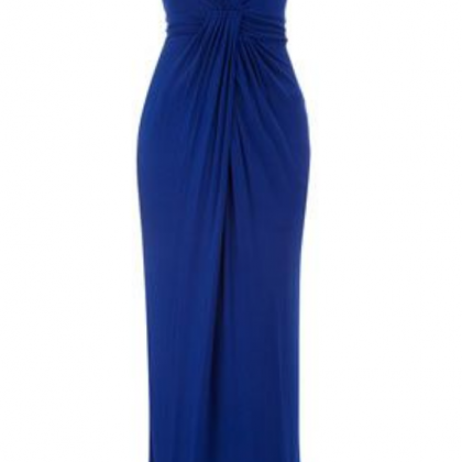 Royal Blue Prom Dress,pleated Prom Dress,maxi Prom..