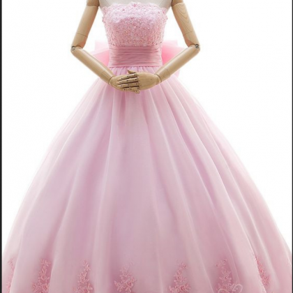 Modest Quinceanera Dress,pink Ball Gown,lace Prom..