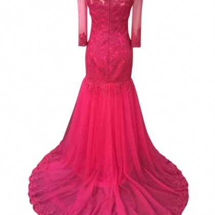 Red Rose Festival Dress Open Evening Gown..