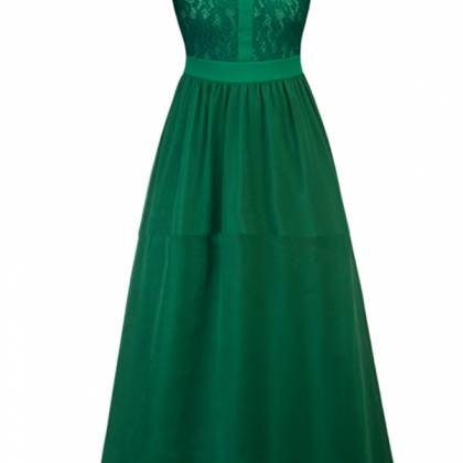 Simple Night Lace Green Party Dress Sleeve Of Cape..