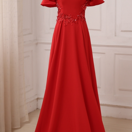Red Late Evening Dress Beautiful Skirt Part Of The..