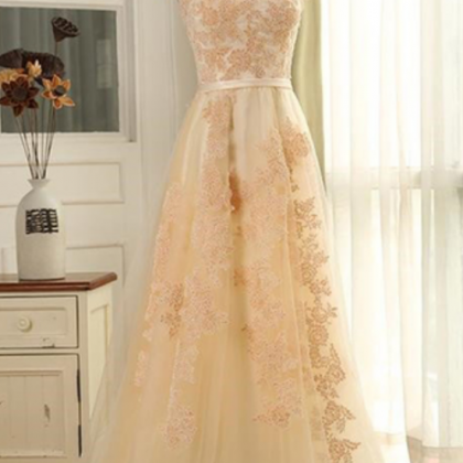 Elegant Long Customize Senior Prom Dress, Tulle..