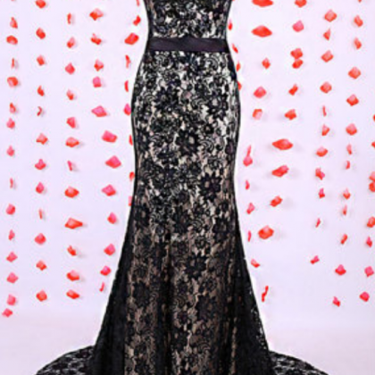 Gorgeous Prom Dress, Black Prom Dress, Mermaid..