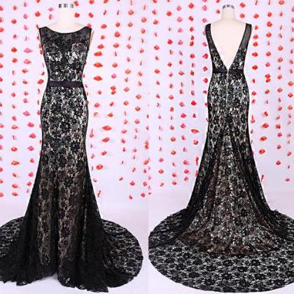 Gorgeous Prom Dress, Black Prom Dress, Mermaid..