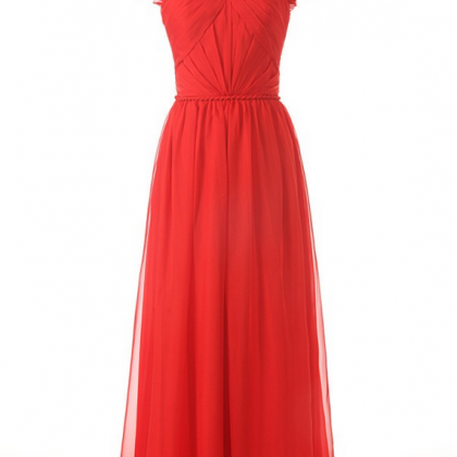 Off Shoulder Tulle Red Prom Dress,floor Length..