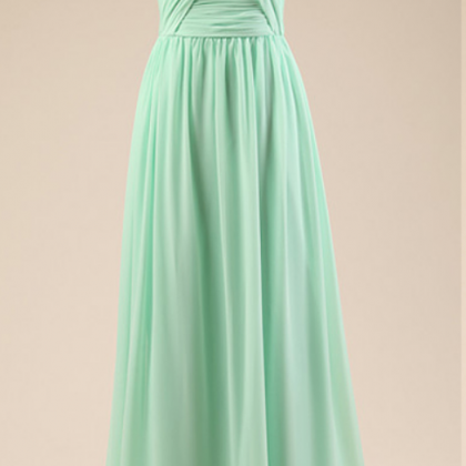 One Shoulder Bridesmaid Dresses With Soft Pleats,..